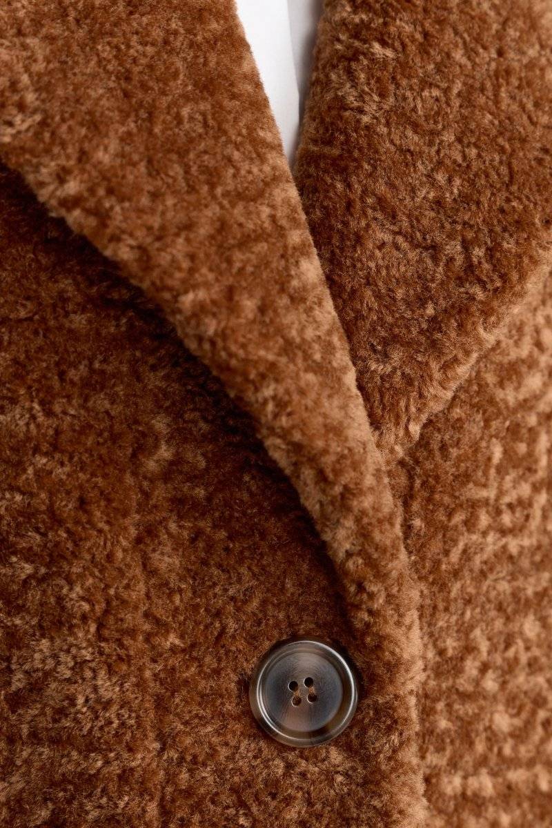 Eich & Royal Teddy-Mantel mit Reverskragen Fabrikverkauf