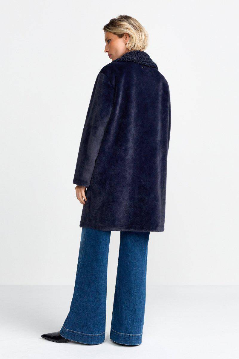Eich & Royal Mantel aus weichem Fake Fur Schlussverkauf
