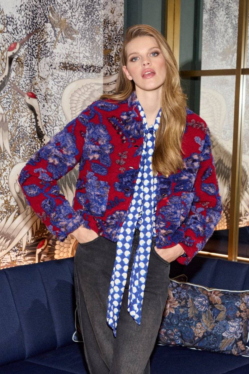 Eich & Royal Jacke mit floralem Muster Fabrikverkauf