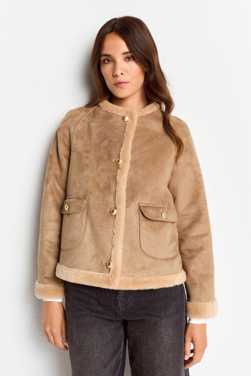 Eich & Royal Kurze Jacke in Wildlederoptik Auslauf