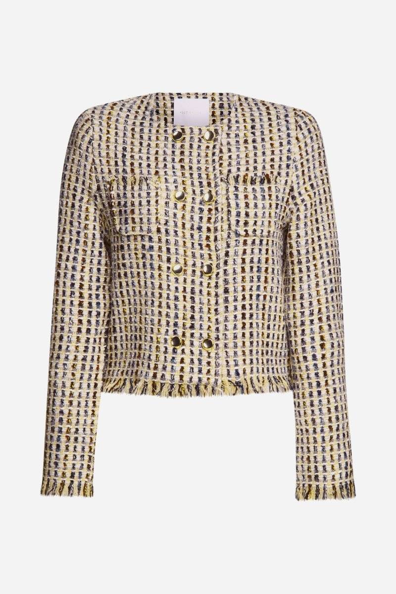 Eich & Royal Bouclé-Jacke mit Fransen Verkauf