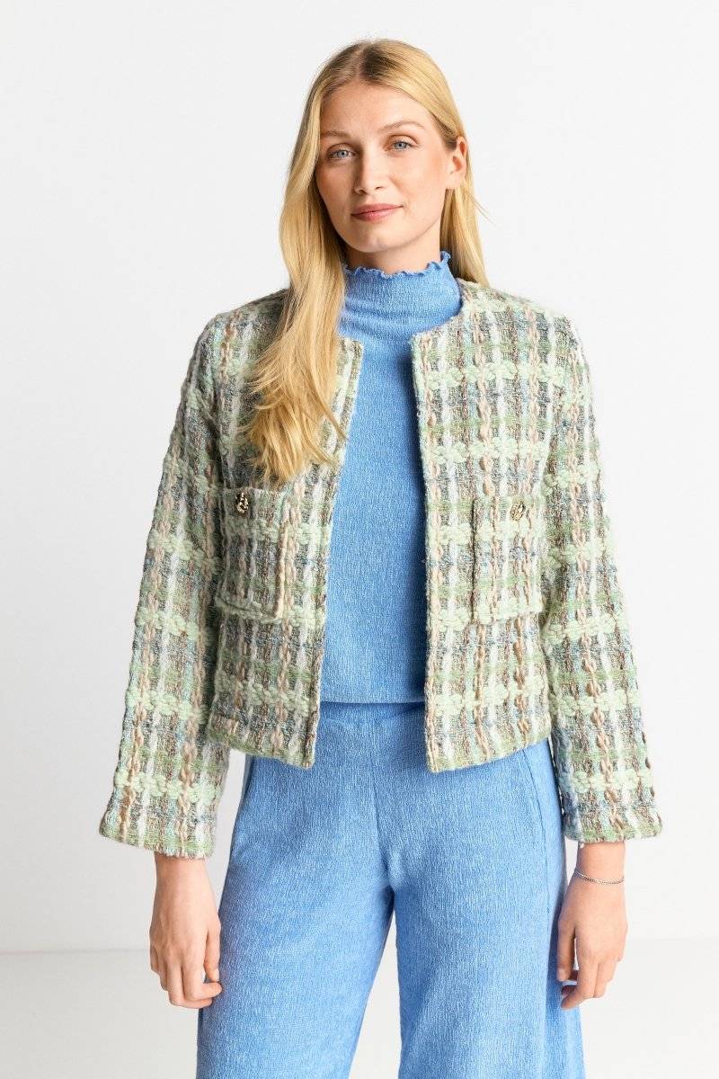 Eich & Royal Bouclé-Jacke mit Rundhalsausschnitt Angebote