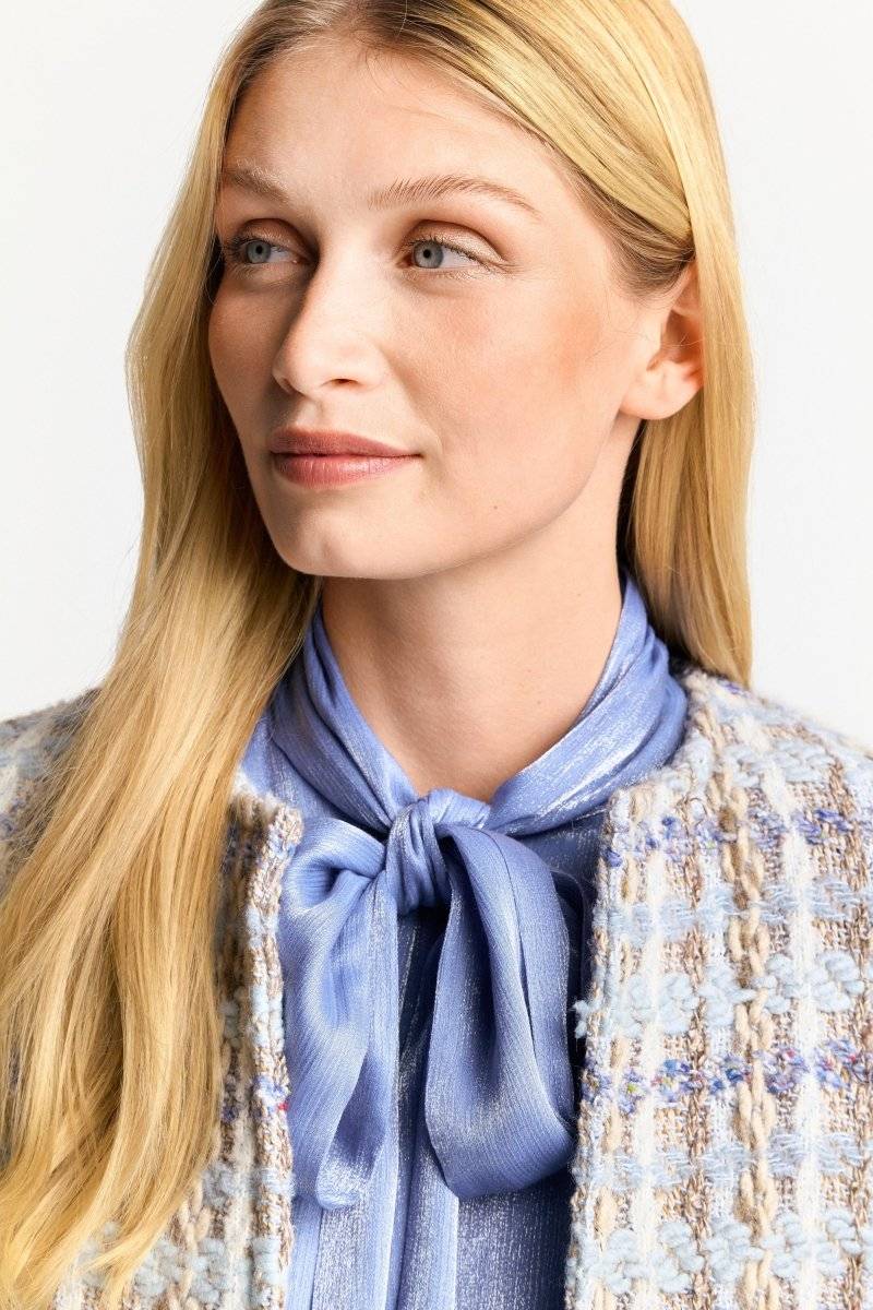 Eich & Royal Bouclé-Jacke mit Rundhalsausschnitt im Angebot