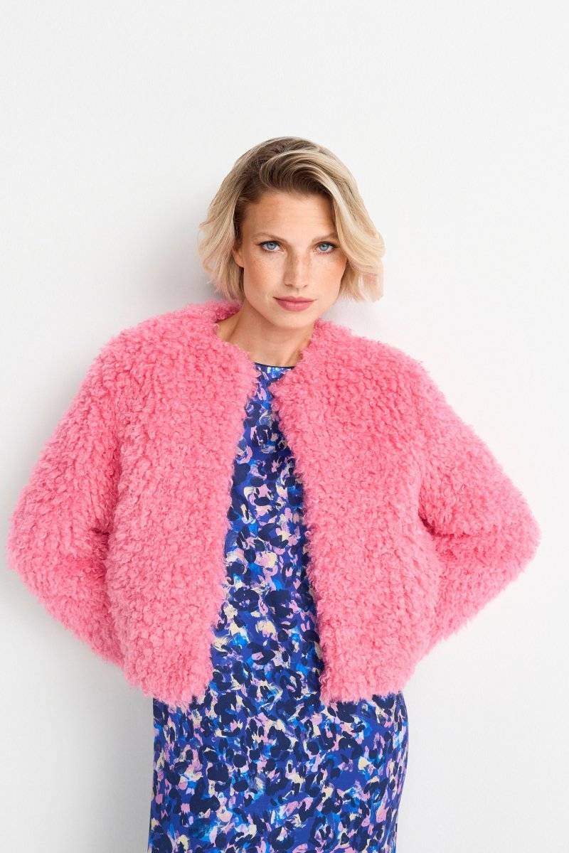 Eich & Royal Offene Kunstfelljacke