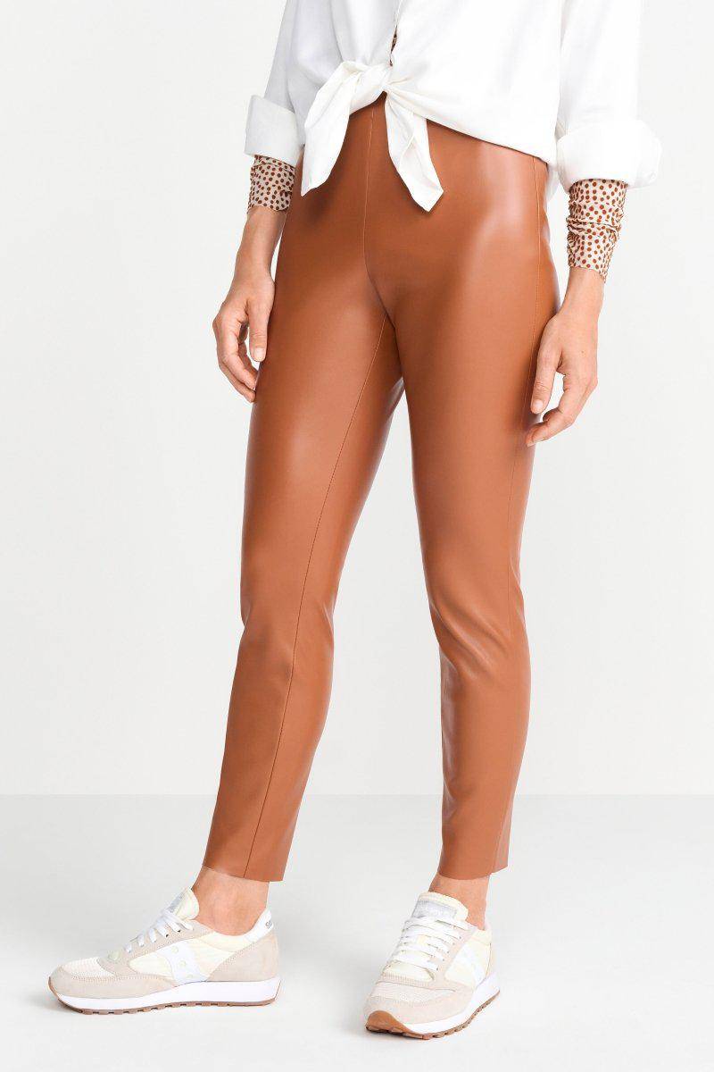 Eich & Royal Knöchellange Kunstleder-Leggings Blitzverkäufe