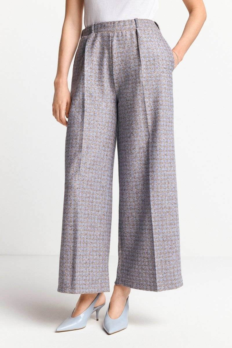 Eich & Royal Karierte Culotte aus Wollmix Schlussverkauf