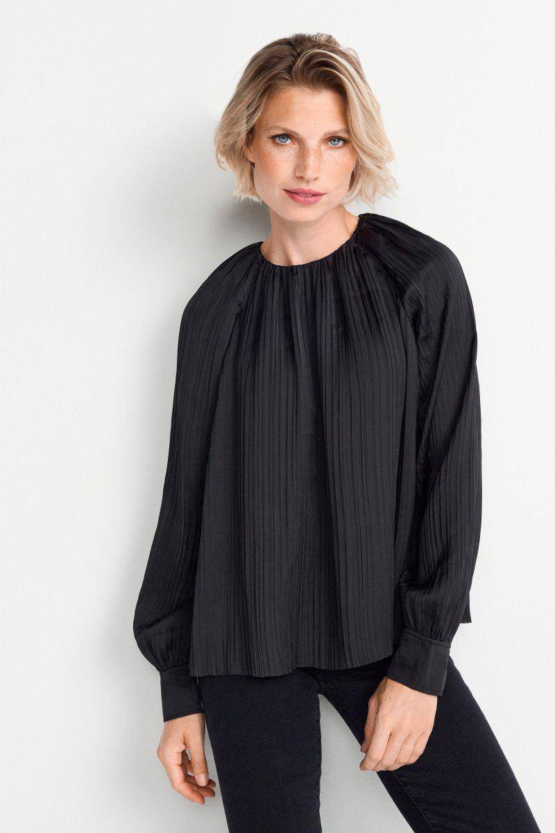 Eich & Royal Ausgestellte Plissee-Bluse Outlet