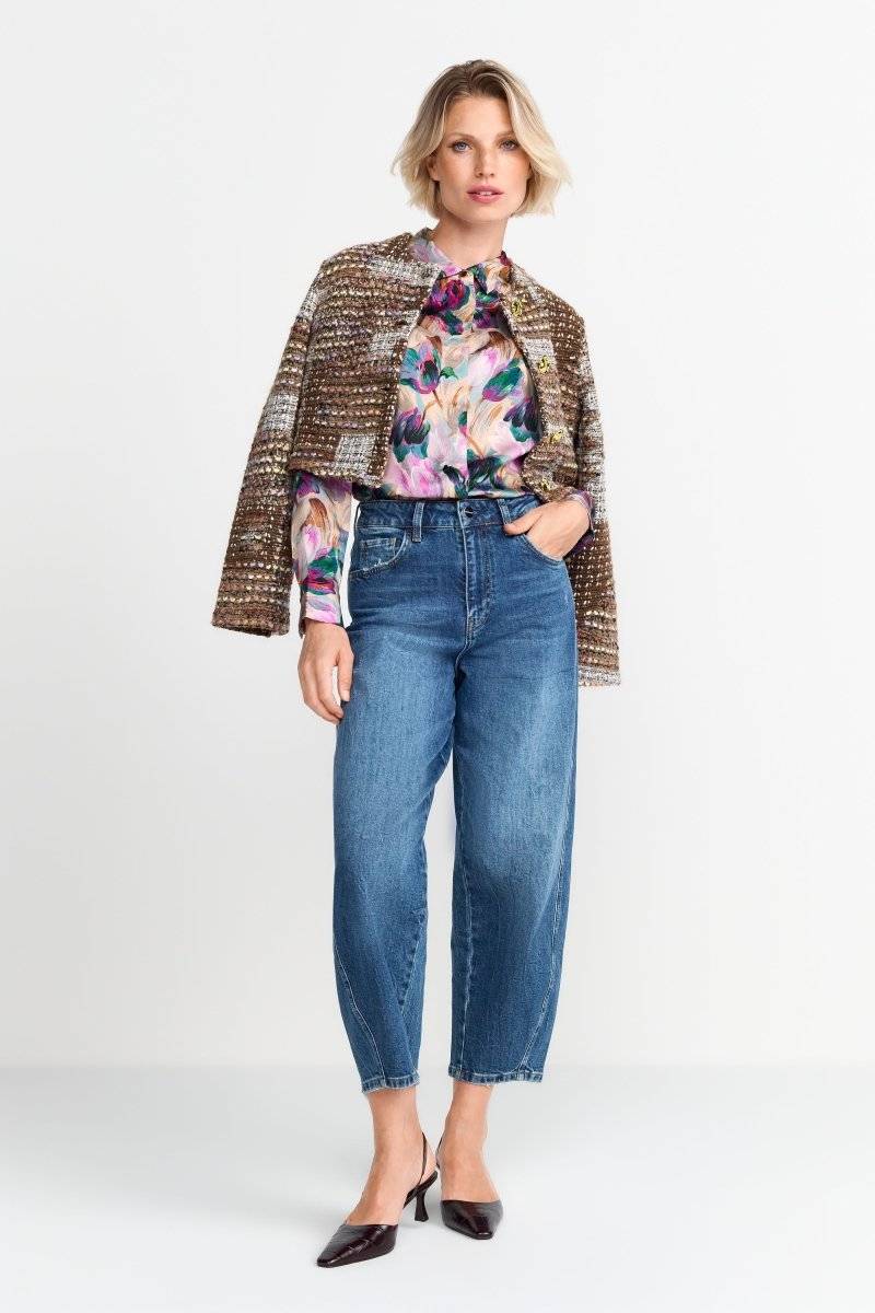 Eich & Royal Hemdkragenbluse mit Blumenprint Günstiger Verkauf