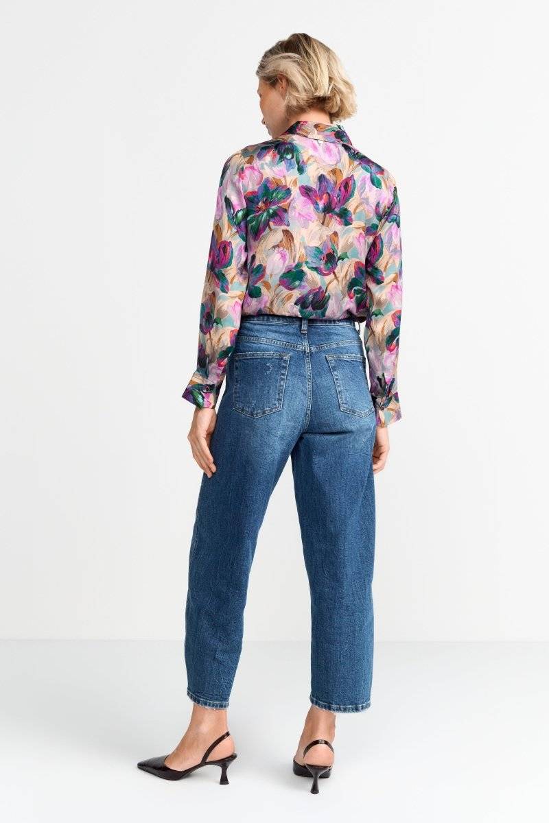 Eich & Royal Hemdkragenbluse mit Blumenprint Günstiger Verkauf