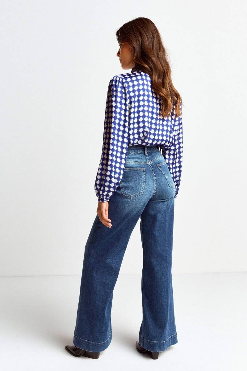 Eich & Royal Schluppenbluse mit Frill-Kragen Fabrikverkauf