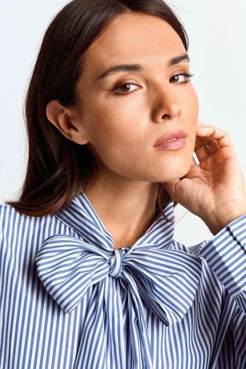 Eich & Royal Bluse mit Bindekragen Blitzverkäufe