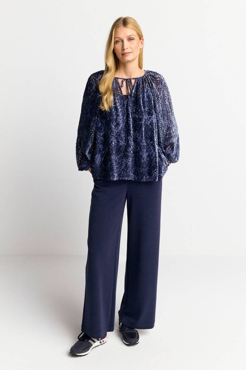 Eich & Royal Samtbluse mit Ballonärmeln Verkauf