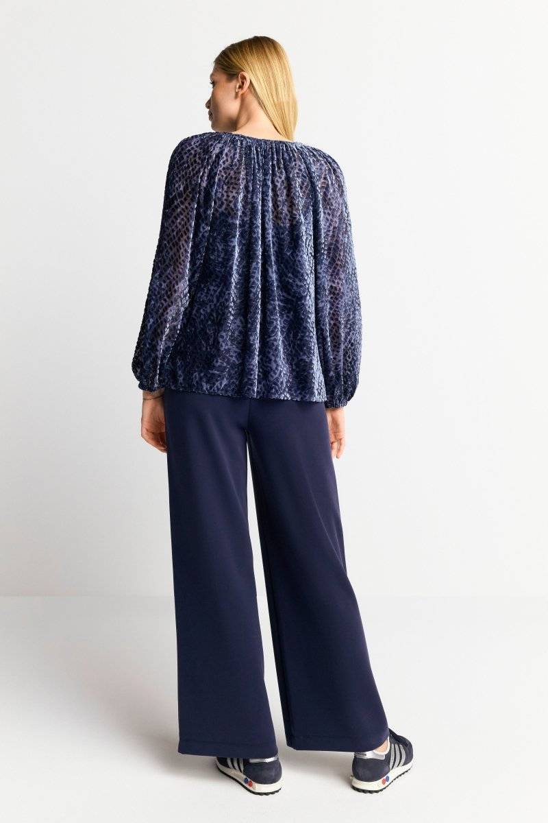 Eich & Royal Samtbluse mit Ballonärmeln Verkauf