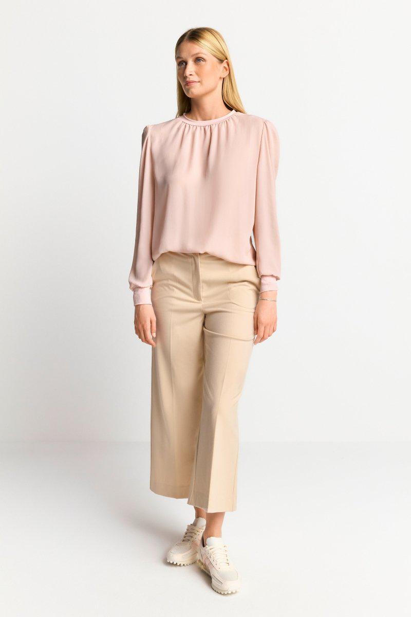 Eich & Royal Chiffonbluse mit Rundhalsausschnitt Günstiger Verkauf