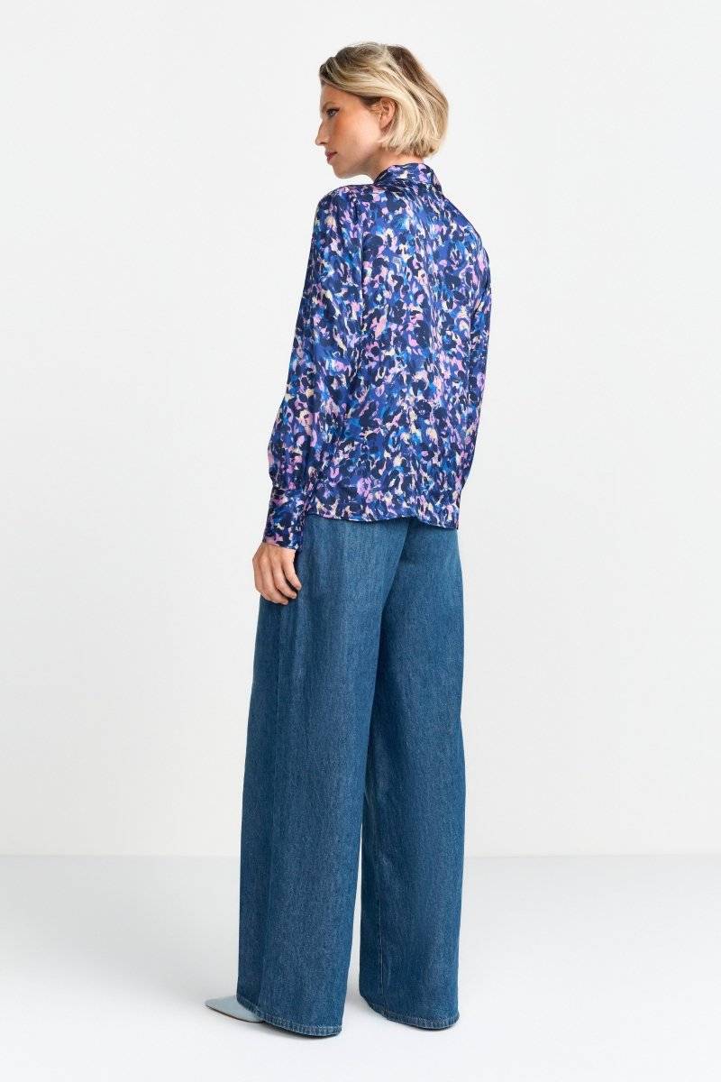 Eich & Royal Schluppenbluse mit Leo-Print Hotsell