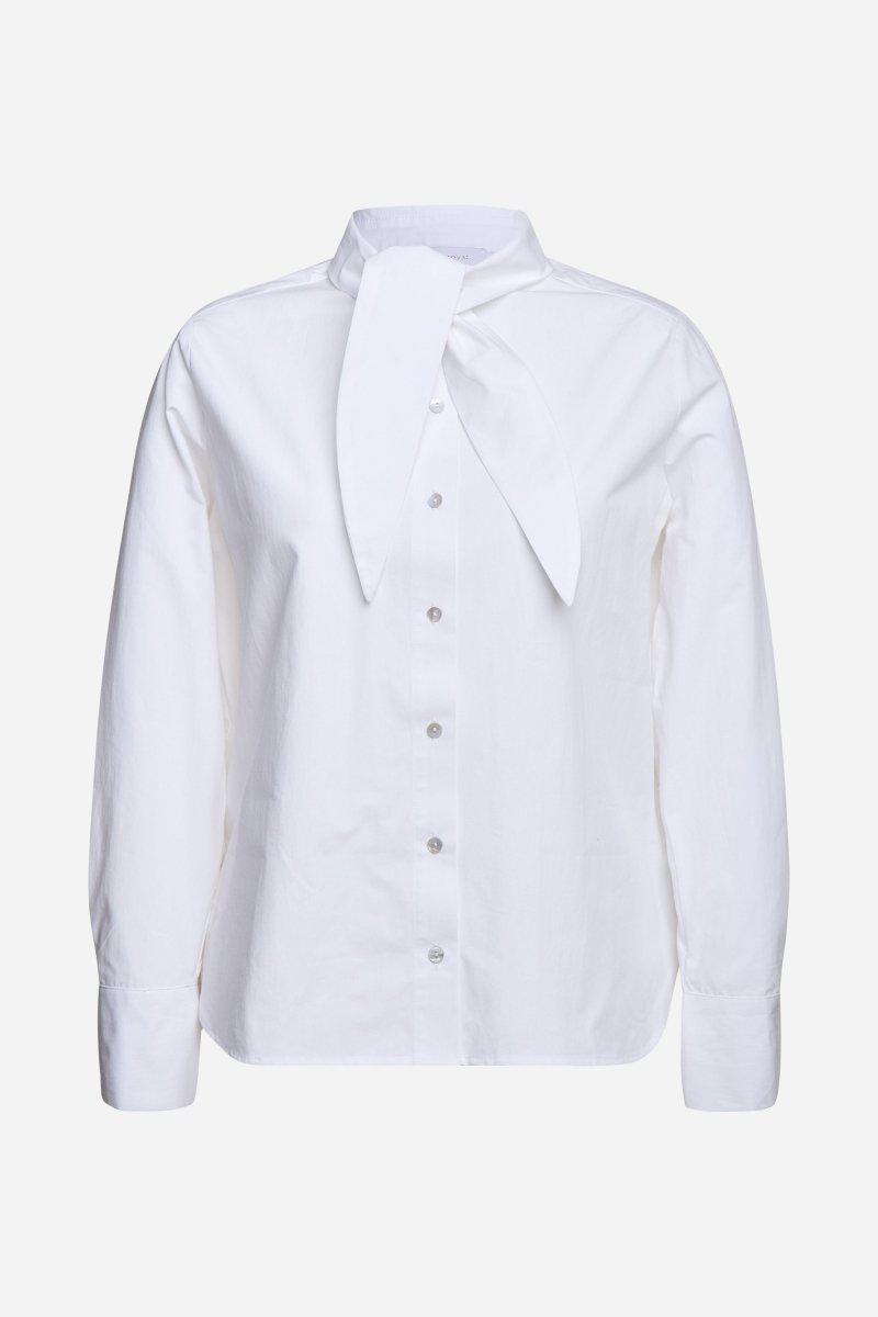 Eich & Royal Weiße Bluse mit Bindekragen Hotsell