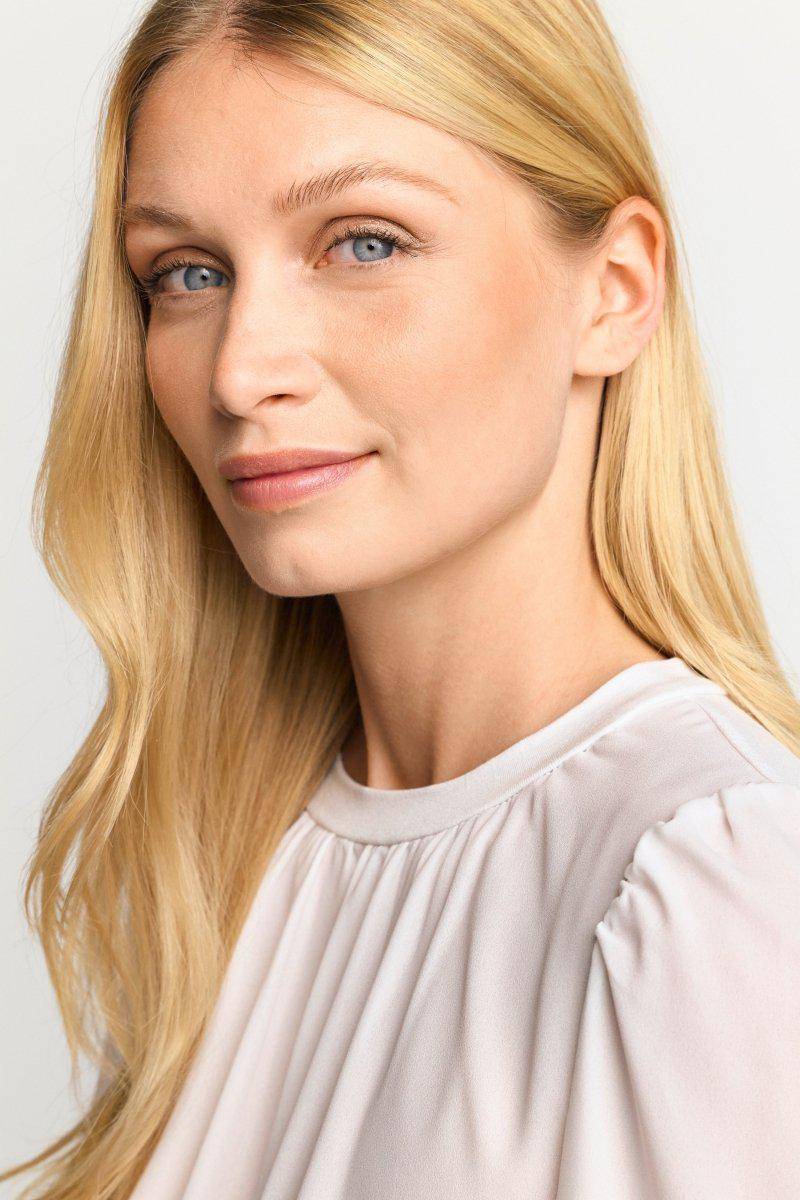 Eich & Royal Chiffonbluse mit Rundhalsausschnitt im Angebot