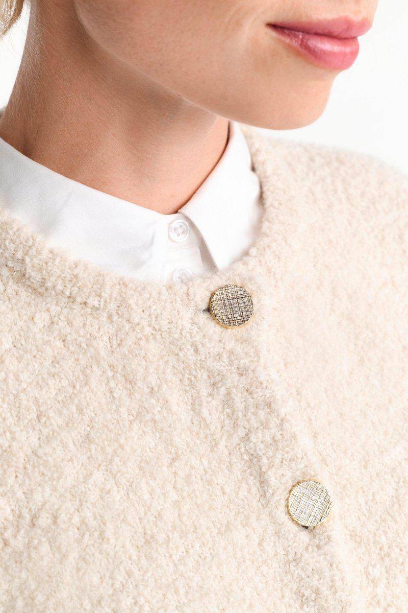 Eich & Royal Cardigan mit goldfarbenen Knöpfen Meist gekauft