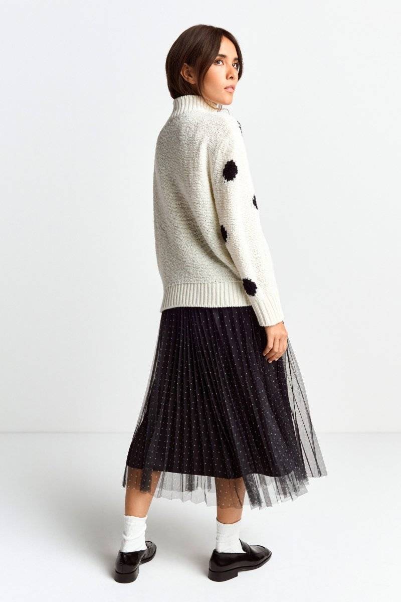 Eich & Royal Pullover mit blauen Polka Dots Verkauf