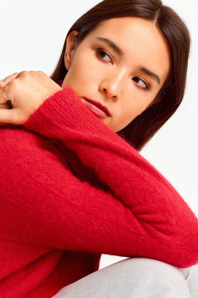 Eich & Royal Strickpullover aus weichem Materialmix Fabrikverkauf