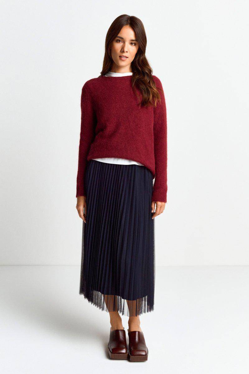Eich & Royal Strickpullover aus weichem Materialmix Fabrikverkauf