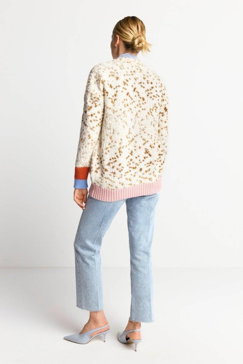 Eich & Royal Cardigan mit Kontrastbündchen und Schleife Blitzverkäufe