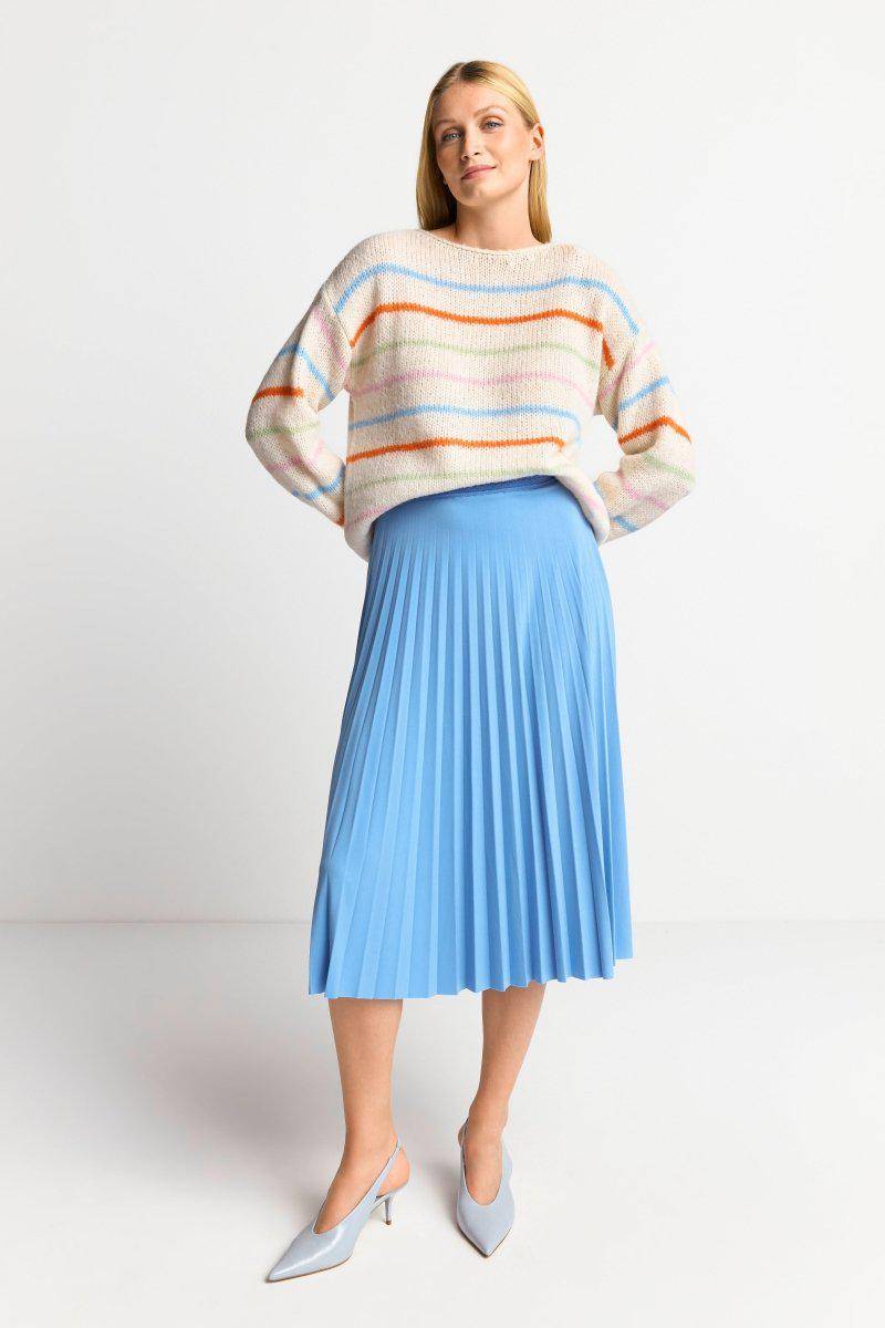 Eich & Royal Gestreifter Pullover in Perlweiß Günstiger Verkauf