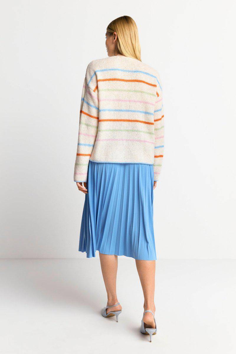 Eich & Royal Gestreifter Pullover in Perlweiß Günstiger Verkauf