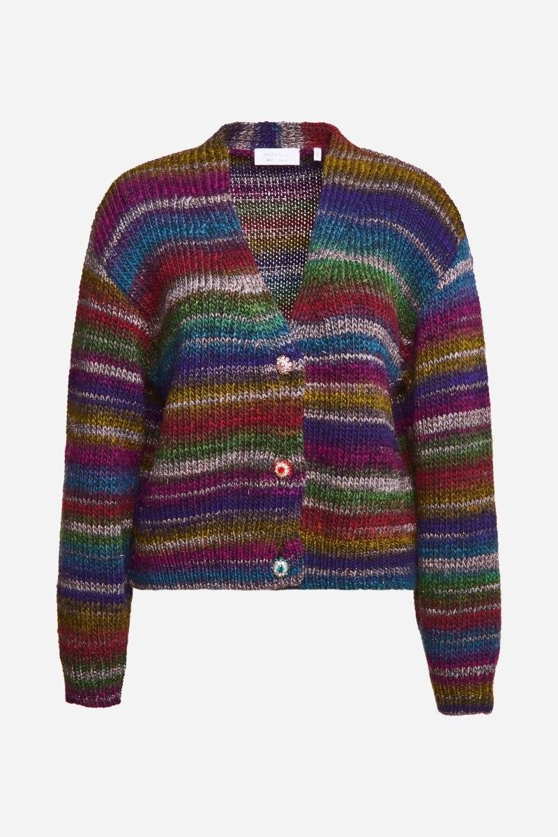 Eich & Royal Cardigan mit bunten Kristallknöpfen Online