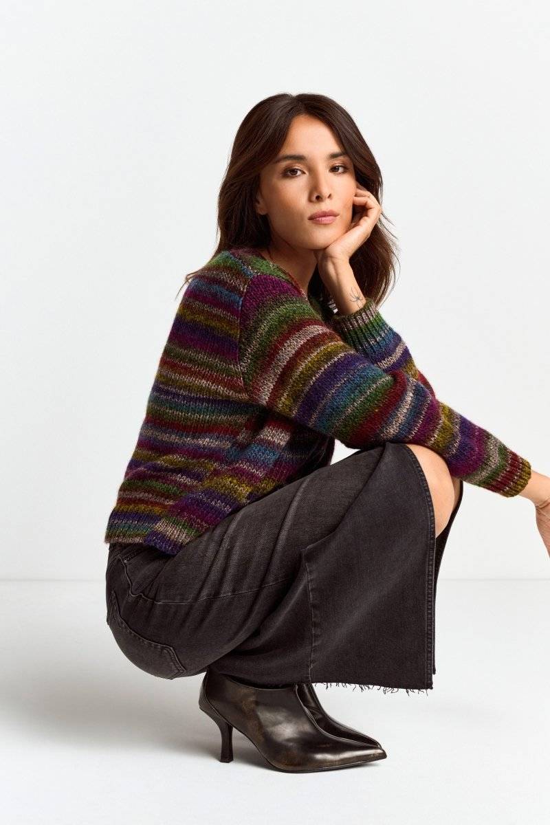 Eich & Royal Cardigan mit bunten Kristallknöpfen Online