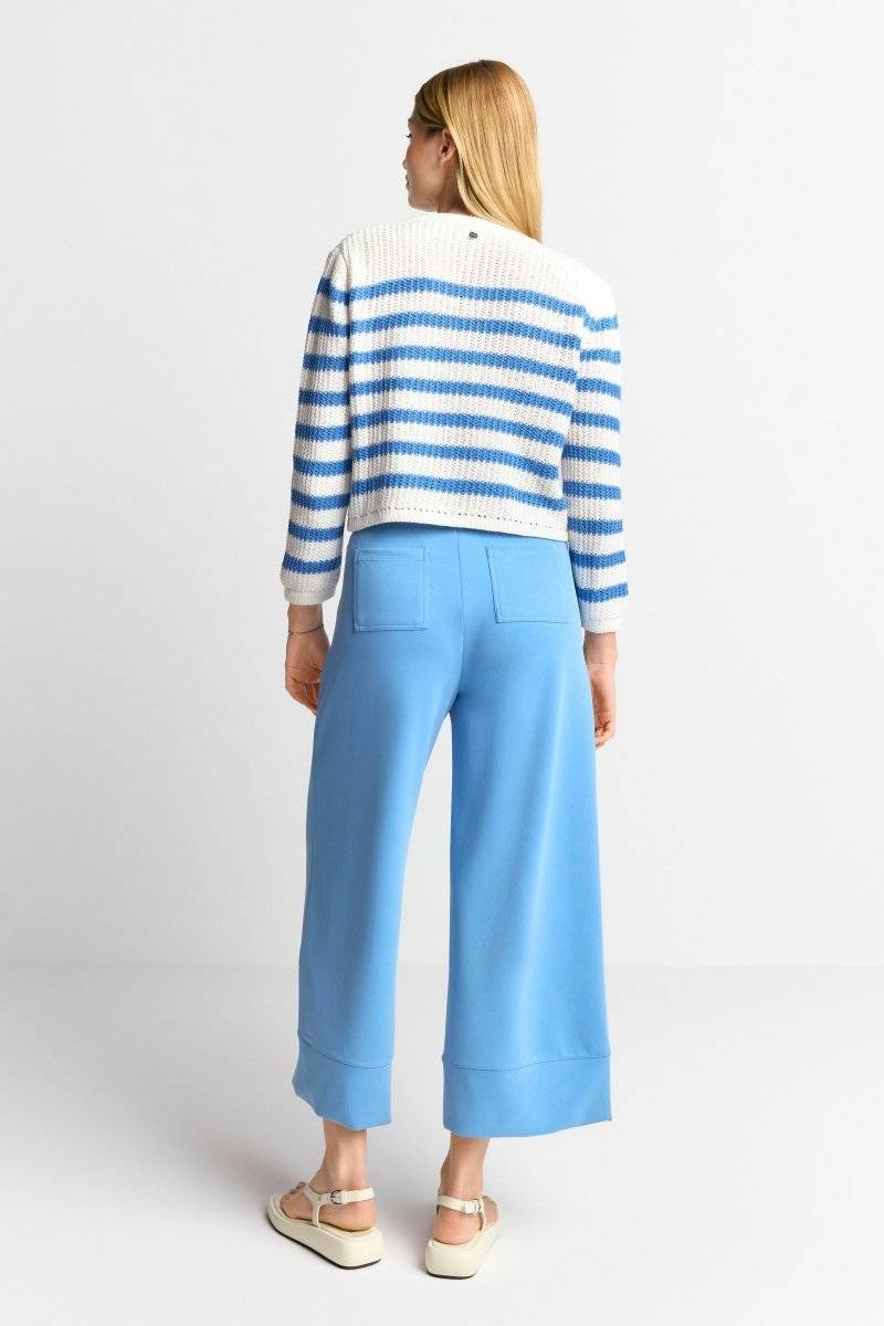 Eich & Royal Gestreifter Cardigan mit Kristallknöpfen Hotsell