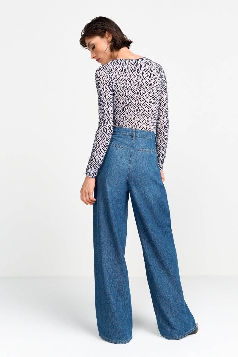 Eich & Royal Wide Leg Denim mit hoher Taille Günstiger Verkauf