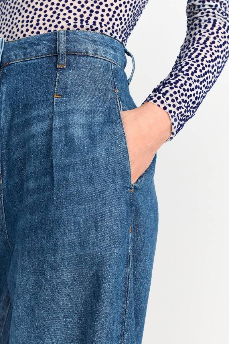 Eich & Royal Wide Leg Denim mit hoher Taille Günstiger Verkauf