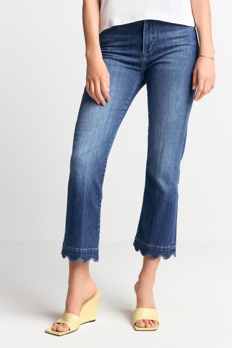 Eich & Royal Denim mit wellenförmigem Saum Blitzverkäufe