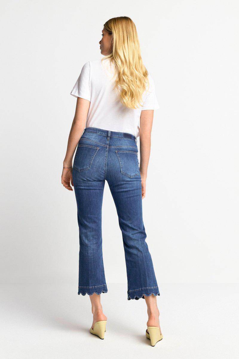 Eich & Royal Denim mit wellenförmigem Saum Blitzverkäufe