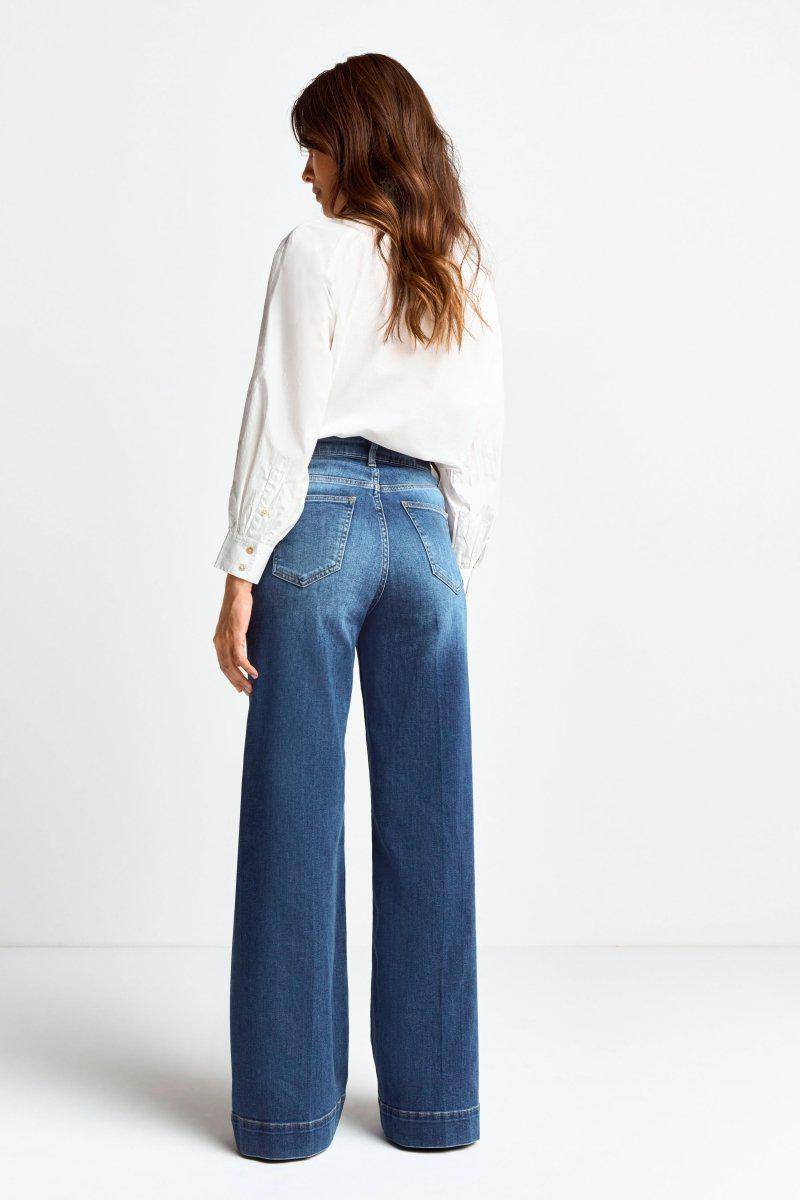 Eich & Royal Wide Leg Denim mit hoher Taille Günstiger Verkauf