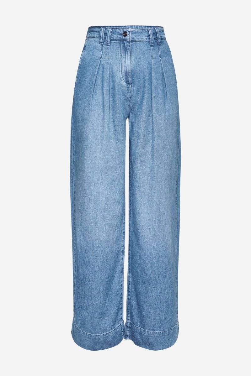 Eich & Royal Wide Leg Denim mit Bundfalten Günstiger Verkauf