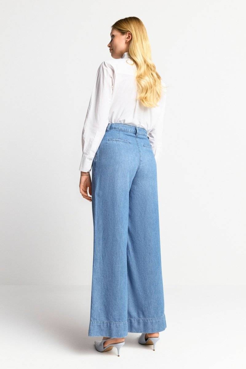 Eich & Royal Wide Leg Denim mit Bundfalten Günstiger Verkauf