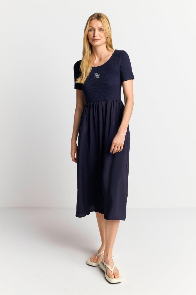 Eich & Royal Midikleid mit Logostickerei Günstiger Verkauf