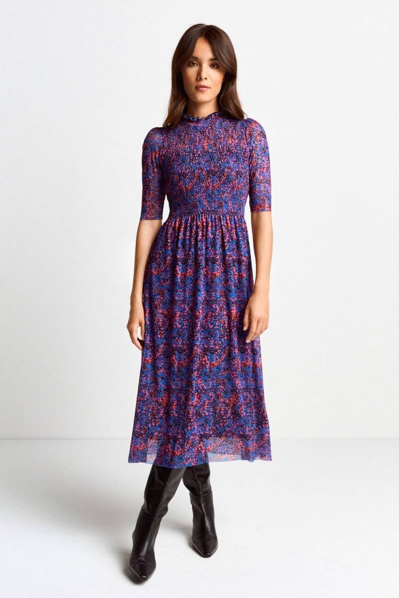 Eich & Royal Meshkleid mit Rüschenkragen Auslauf