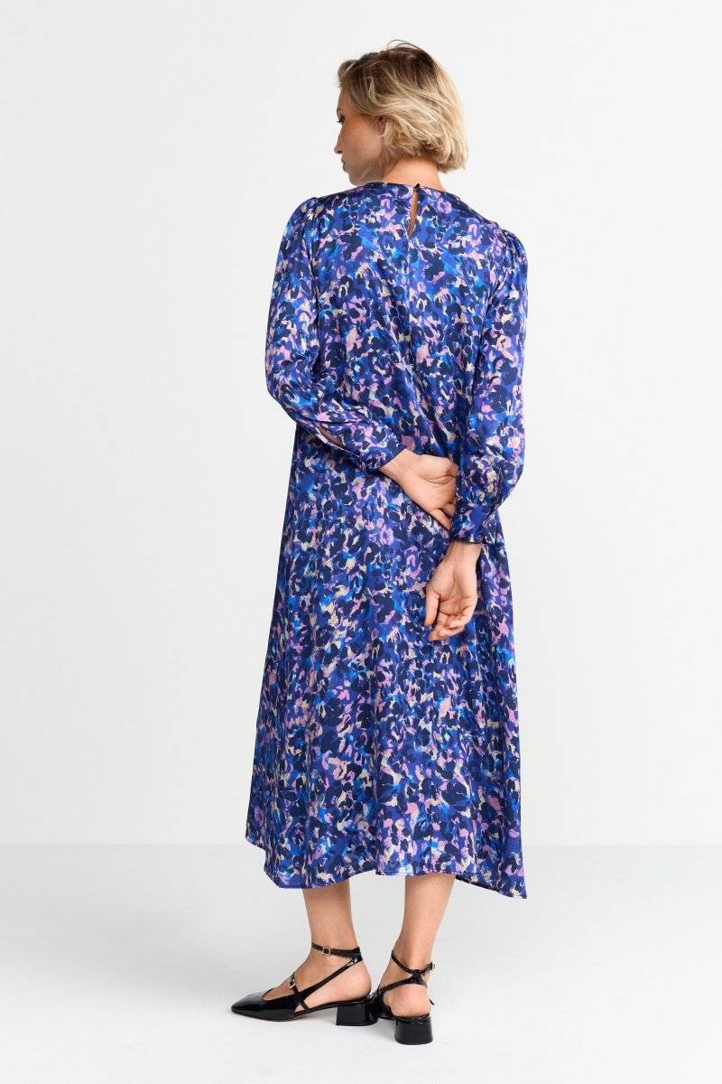 Eich & Royal Blaues Midikleid mit Leo-Print Meist gekauft