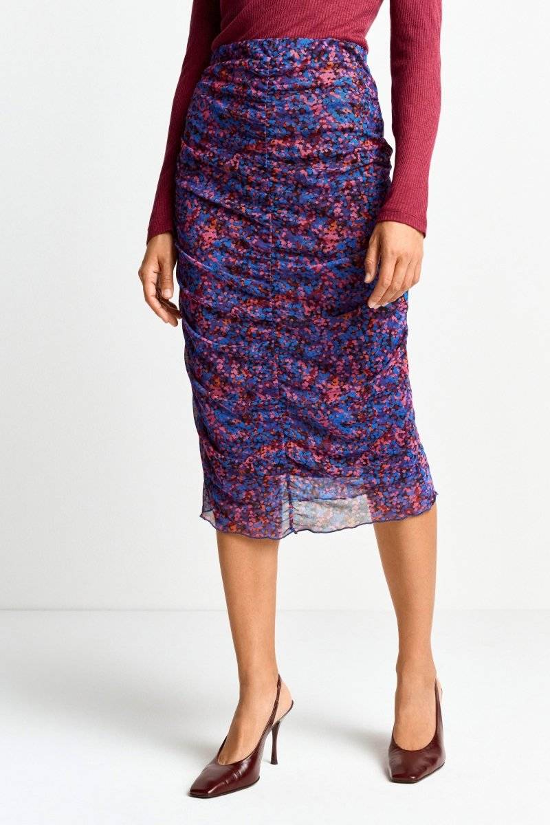 Eich & Royal Midirock mit floralem Allover-Print Meist gekauft