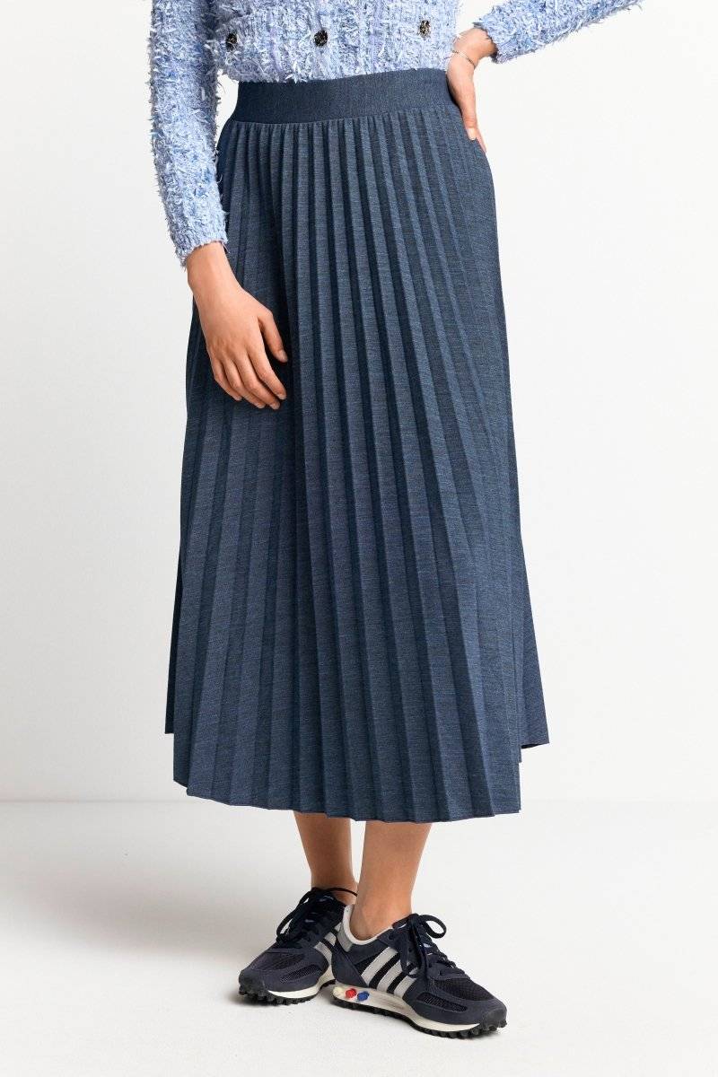 Eich & Royal Plisseerock in Denim-Optik Online Shopping