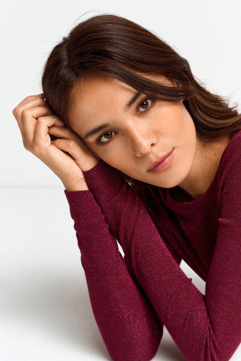 Eich & Royal Longsleeve mit Glitzereffekt Schlussverkauf