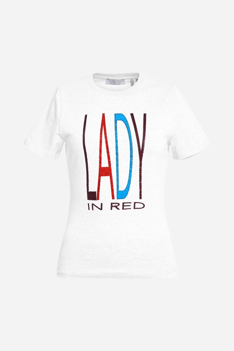 Eich & Royal T-Shirt mit Strass-Schriftzug Meist gekauft