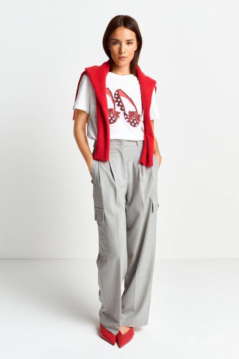 Eich & Royal T-Shirt mit Strassdetails Online