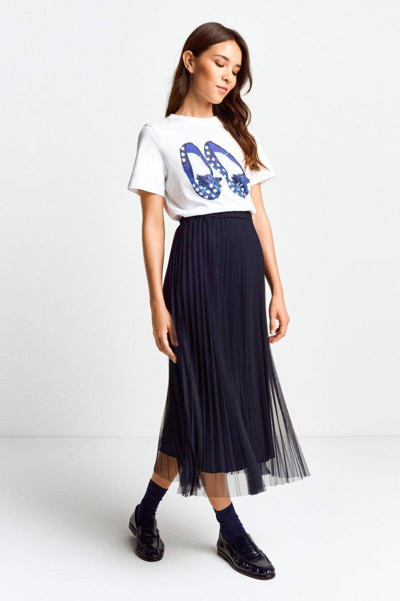 Eich & Royal T-Shirt mit Strassdetails Outlet