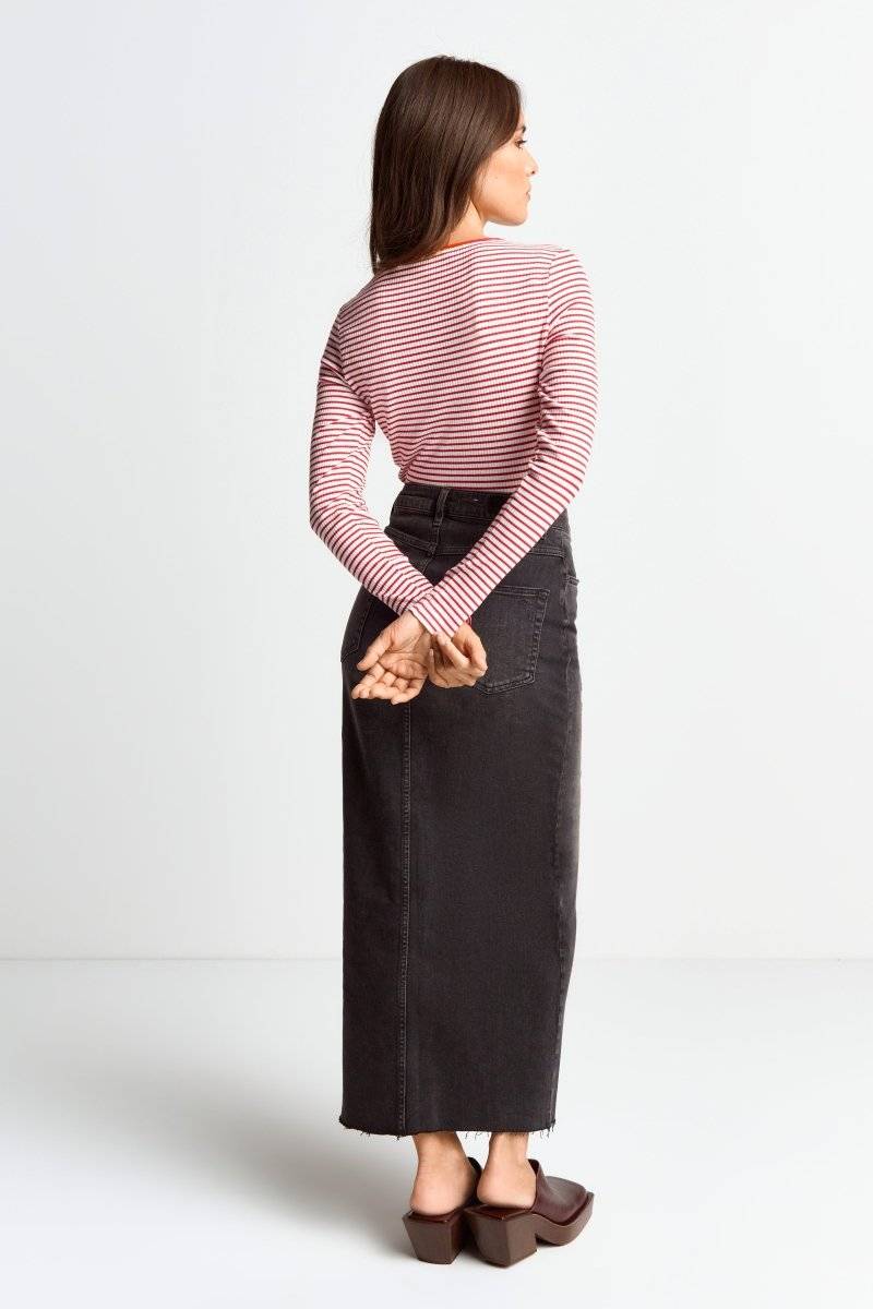 Eich & Royal Bodycon-Longsleeve mit Streifen Günstiger Verkauf