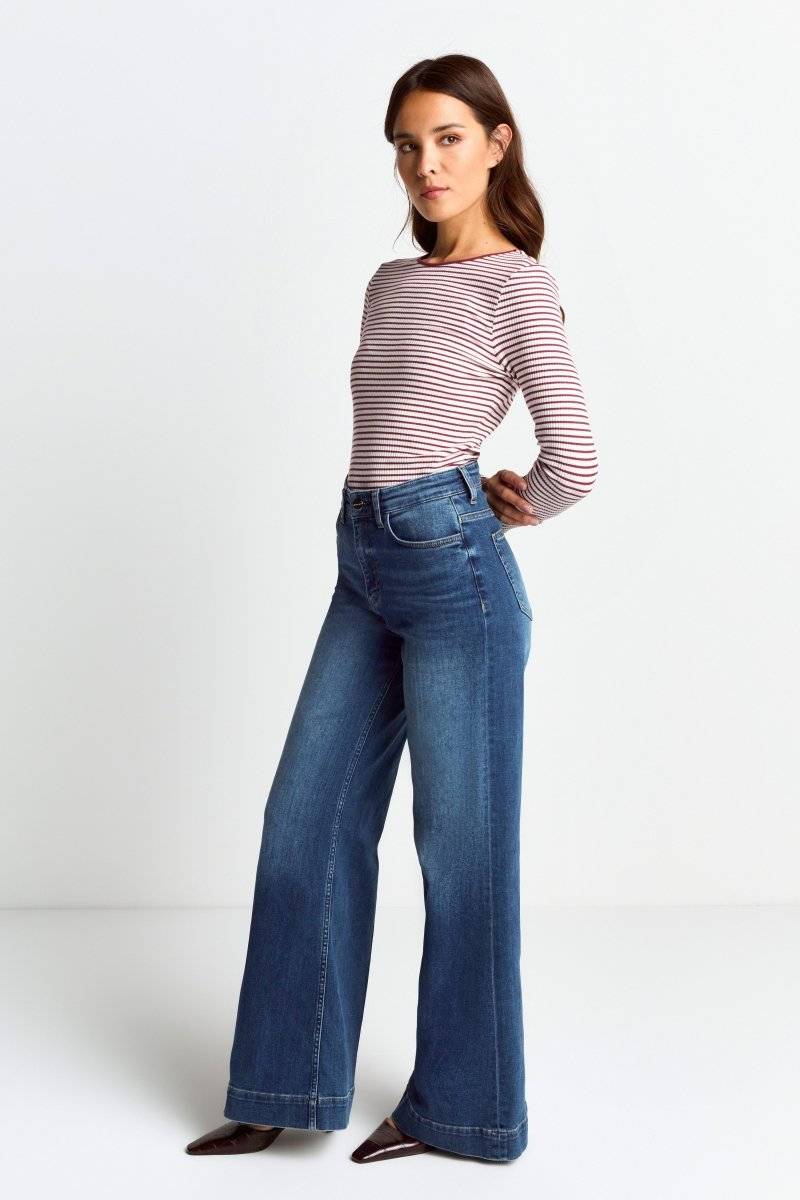 Eich & Royal Bodycon-Longsleeve mit Streifen Günstiger Verkauf
