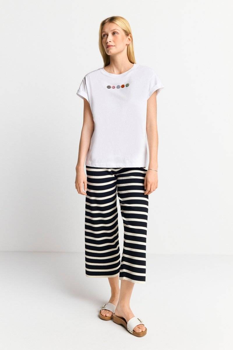 Eich & Royal T-Shirt mit Strass-Applikationen Auslauf